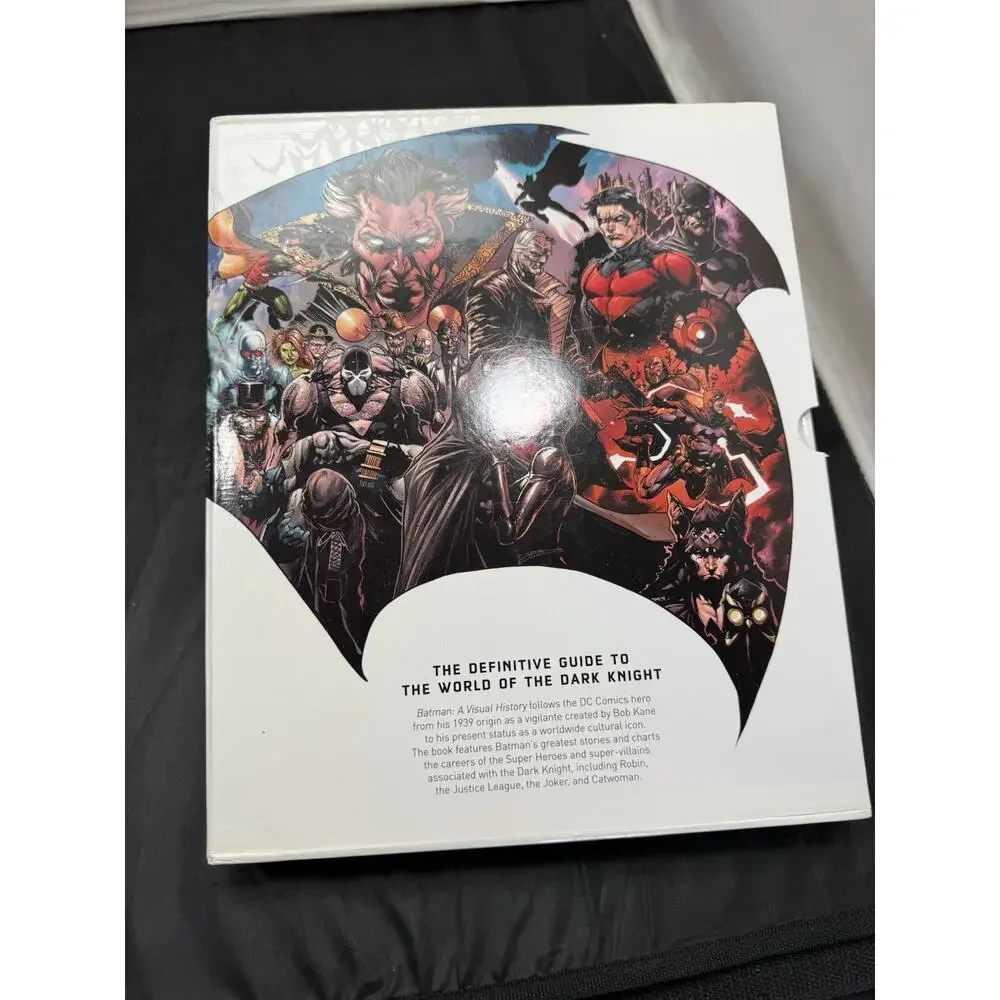 Batman A Visual History HC DC Comics DK Matthew Manning w/ Slip Case & 2 Prints